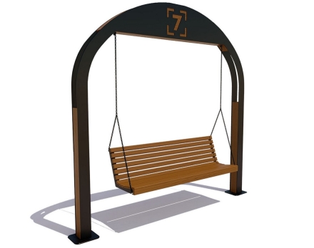 Качели Модерн, сосна, фото 1