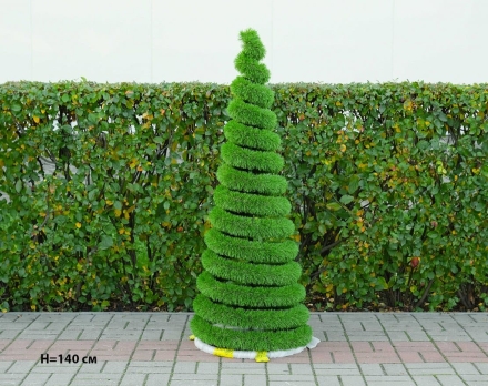 Топиари Ёлка-спиралька, h=170 см - газон Deluxe Simple, фото 2