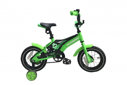 Велосипед Stark&#039;18 Tanuki 12 Boy зелено-черный-,белый, фото 1