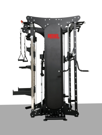 Мультикомплекс на базе машины Смита с кроссовером с двумя весовыми стеками по 90,5 кг, фото 4