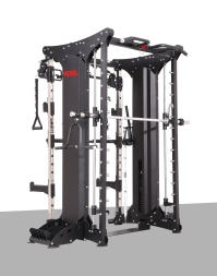 Мультикомплекс на базе машины Смита с кроссовером с двумя весовыми стеками по 90,5 кг, фото 3