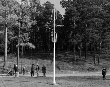 Скульптура из нержавеющей стали Торнадо Стандартный размер, фото 6