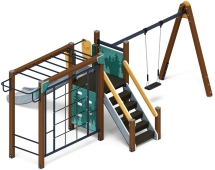 Детская игровая площадка Счастливое детство (Тайга) горка Н 1200 ДИК 2.01.02-03