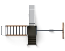 Детская игровая площадка Счастливое детство (Тайга) горка Н 1200 ДИК 2.01.02-03