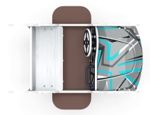 Кабриолет - Качалка на пружине двухместная машинка - ИО 23.03.02-04.И1