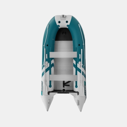 Gladiator C 330 AL ACTIVE Морской зеленый-белый моторная лодка ПВХ Алюминиевый пайол, фото 5