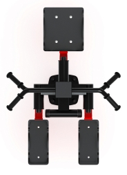 Хипс+Маятник (красный) - Уличный тренажер - СТ 024-11.П, фото 5 Хипс+Маятник (красный) - Уличный тренажер - СТ 024-11.П, фото 5