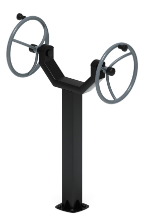 Рули (положение стоя) серый - Уличный тренажер - СТ 105-13, фото 3