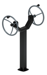 Рули (положение стоя) серый - Уличный тренажер - СТ 105-13, фото 2