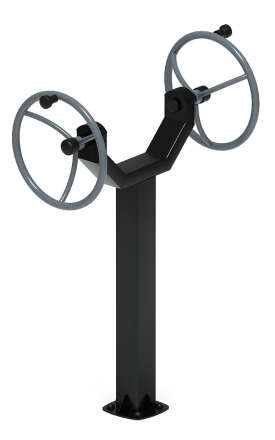 Рули (положение стоя) серый - Уличный тренажер - СТ 105-13, фото 2