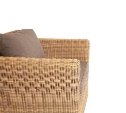 Зона 9 Капучино лаунж-зона из искусственного ротанга (гиацинт), цвет соломенный, фото 6