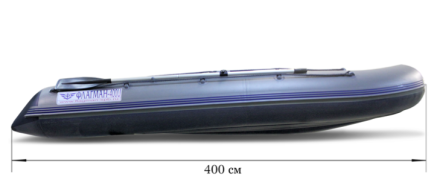 Лодка ПВХ Флагман 400 U НДНД надувная под мотор, фото 3