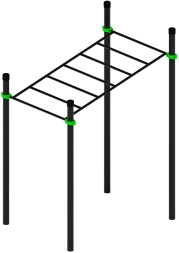 Воркаут ЛОВ 89 зеленый ВТ 101.07-02, фото 1