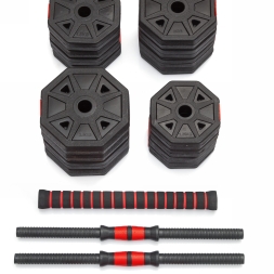 Гантели гексагональные разборные с грифом, 30 кг. (2 шт. х 15 кг.) , фото 2 Гантели гексагональные разборные с грифом, 30 кг. (2 шт. х 15 кг.) , фото 2