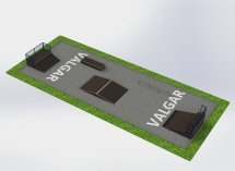 СКЕЙТБОРД ПЛОЩАДКА РАЗМЕРОМ 22Х8 М