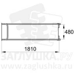 Горка из нержавеющей стали размером 1810х480 мм, фото 4