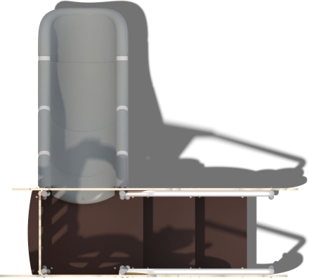 Городок с горкой ДС010 для детских игровых площадок 3-6 лет, фото 3