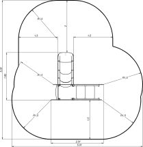 Городок с горкой ДС010 для детских игровых площадок 3-6 лет Городок с горкой ДС010 для детских игровых площадок 3-6 лет