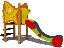 Горка Морская звезда 08019 H=1000 для детской площадки Горка Морская звезда 08019 H=1000 для детской площадки