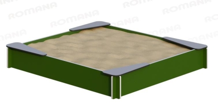 Песочница Romana 109.26.10 1,5х1,5м для детской площадки, фото 1