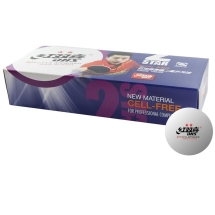 Мяч для настольного тенниса матчевый DHS 2**, пластик, CTTA Approved., упак.10 шт, диам. 40+