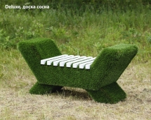 Топиари лавочка (доска сосна) - газон Deluxe Топиари лавочка (доска сосна) - газон Deluxe
