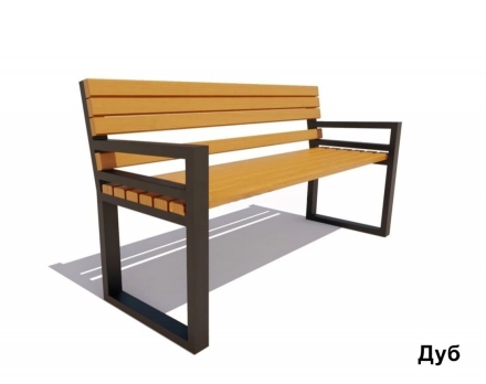 Скамейка садовая Модерн, Сосна 1,8 м, фото 3