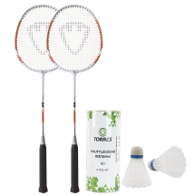 Набор для бадм. TORRES Hybrid,арт.BD20505, для начинающ.,стал. стерж, алюм. обод, со струнами, оранж