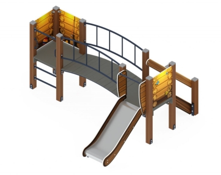 Детская игровая площадка Карапуз Эко ДИК 1.001.03-02 Н=750, фото 1