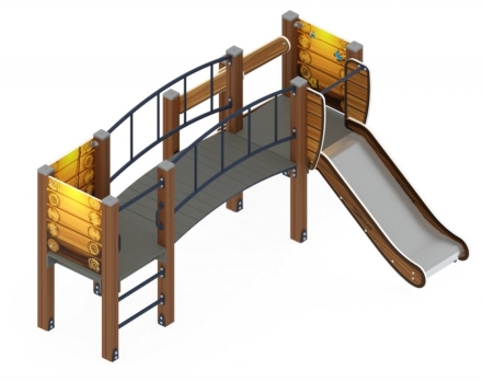 Детская игровая площадка Карапуз Эко ДИК 1.001.03-02 Н=750, фото 3