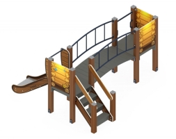 Детская игровая площадка Карапуз Эко ДИК 1.001.03-02 Н=750, фото 2 Детская игровая площадка Карапуз Эко ДИК 1.001.03-02 Н=750, фото 2