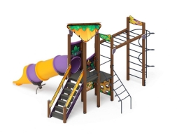 Детская игровая площадка Волшебный город Майя ДИК 2.19.04-01 Н=1500 горка труба, фото 2 Детская игровая площадка Волшебный город Майя ДИК 2.19.04-01 Н=1500 горка труба, фото 2