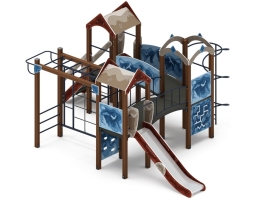 Детская игровая площадка Городок (Алтай) горка Н 1200 ДИК 2.01.3.01-04, фото 2