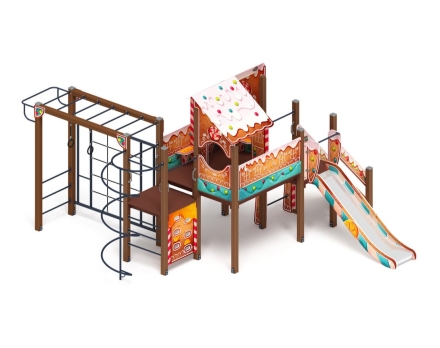 Детская игровая площадка Теремок (Пряничный домик) ДИК 2.07.02-02 H=1200, фото 1