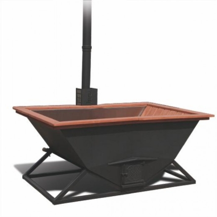 Компактный сибирский банный чан 850 мм черный, фото 1