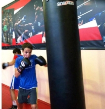 Мешок боксерский кожаный цилиндрический диаметр 60 см