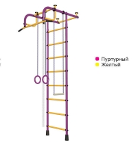 Детский спортивный комплекс Пионер 1 пурпурно/жёлтый