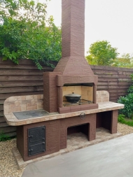 Печь № 21 — Печь барбекю с печью под казан и мойкой, фото 6