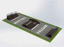 СКЕЙТБОРД ПЛОЩАДКА РАЗМЕРОМ 28Х12 М