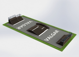 СКЕЙТБОРД ПЛОЩАДКА РАЗМЕРОМ 28Х12 М, фото 1