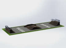 СКЕЙТБОРД ПЛОЩАДКА РАЗМЕРОМ 28Х12 М