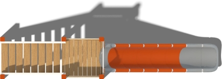 Детская горка Борей Vector ГР101.00.1.10 для игровой площадки, фото 3