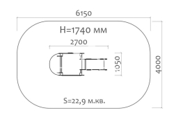 Горка Морская звезда 08017 H=650 для детской площадки, фото 3 Горка Морская звезда 08017 H=650 для детской площадки, фото 3