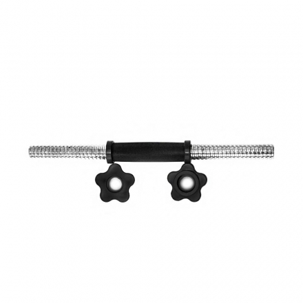 Гриф гантельный BB-105 40 см, металлический, с пластиковыми замками, фото 2