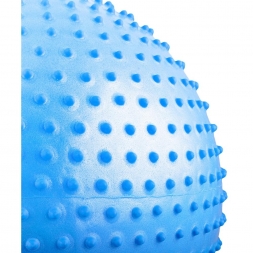 Мяч гимнастический массажный GB-301 (55 см, синий, антивзрыв), фото 3
