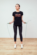 Скакалка тренировочная профессиональная с алюминиевыми рукоятками