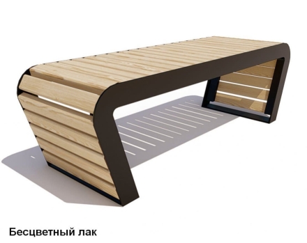 Скамейка уличная Времена года, Лиственница 2,5 м, фото 2