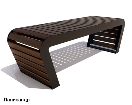 Скамейка уличная Времена года, Лиственница 2,5 м, фото 3