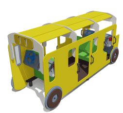 Игровой комплекс Автобус ВСТ 1120 для детской площадки, фото 2 Игровой комплекс Автобус ВСТ 1120 для детской площадки, фото 2