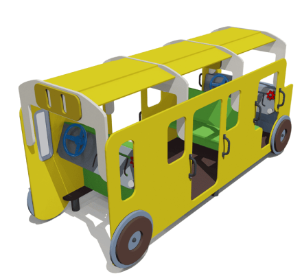 Игровой комплекс Автобус ВСТ 1120 для детской площадки, фото 2